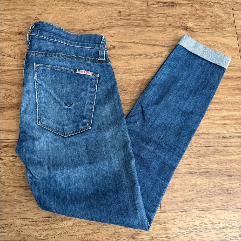 Hudson Harkin Crop Super Skinny Cuff Jeans Size 23